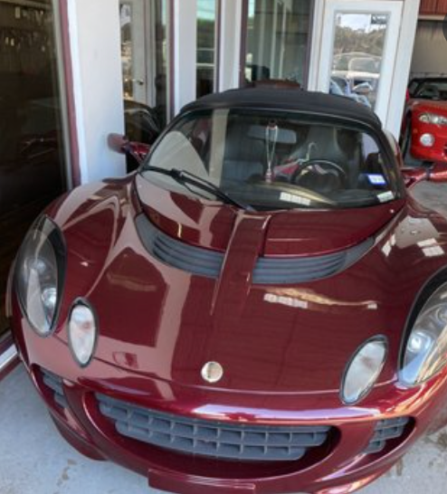 Lotus Elise in showroom
